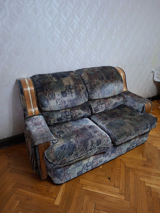 Диван + Кресло (Мягкая мебель) Б/У