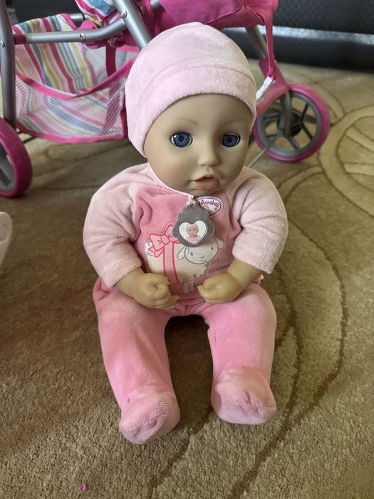 Коляска, кроватка для кукол, интерактивная кукла baby Annabelle