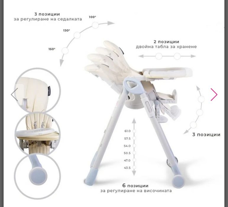 Стол за хранене CANGAROO