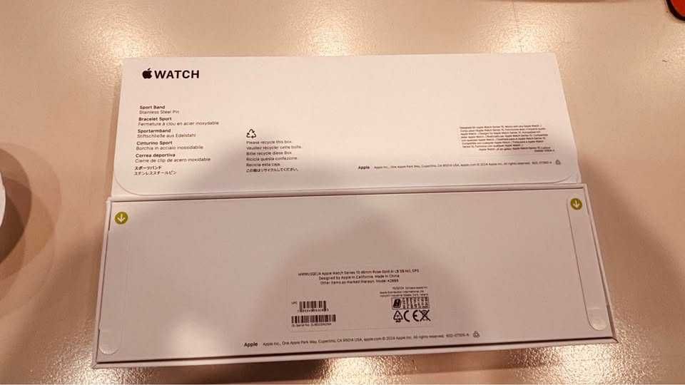 Apple Watch 10 46mm Rose Gold Чисто нов, неотварян, документ.