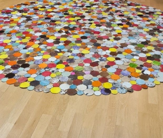 Кожен килим кръг