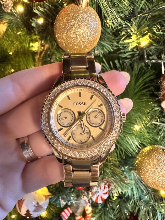 Ceas dama auriu Fossil ES3101 cu cutie de depozitare