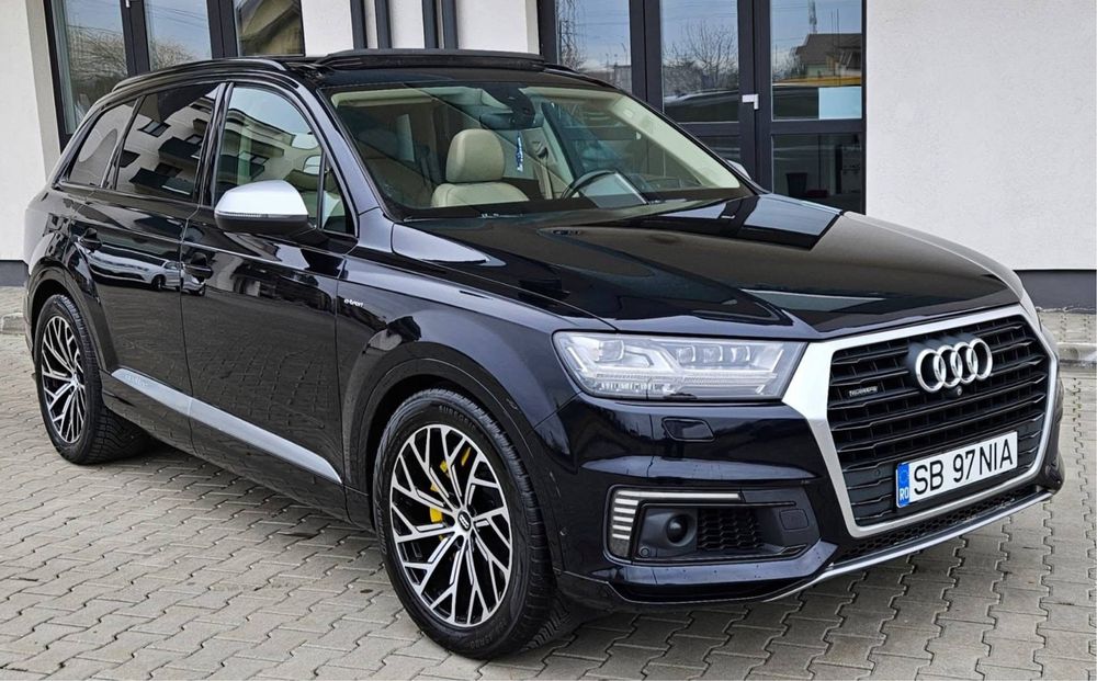 Audi Q7 E-Tron 2017 E6 Facelift 3.0 D 372 CP + Curent Panoramic Plasma Incalzire Racire Matrix Distronic Suspensie Extra Mega Full