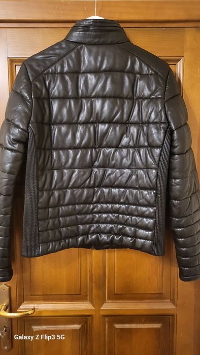 Мъжко яке Зара,естествена кожа,подплатено