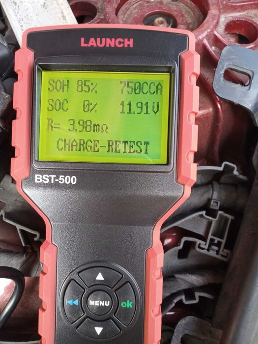 Tester Baterii, Eletromotor, Auto, model profesional Launch Bst500