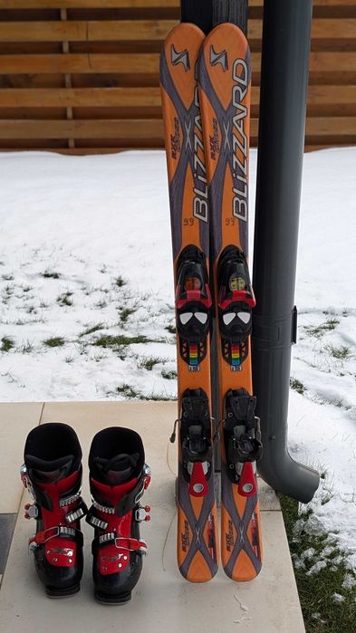 Schiuri Blizzard RXK 110 cm + Clăpari Nordica 220–235 in stare buna