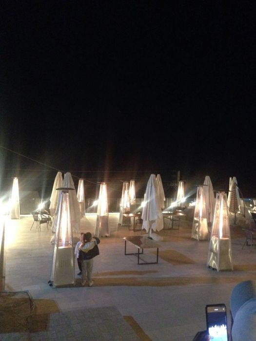 Инфракрасный уличный газовый камин-обогреватель