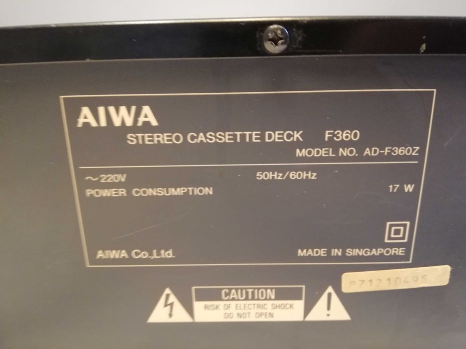 Stereo Casette Deck AIWA F360 - Vintage/stare Foarte Buna