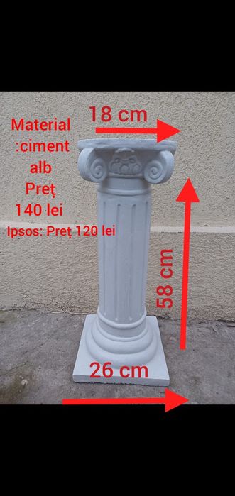 COLOANE decorative, romane, grecești, în stil baroc