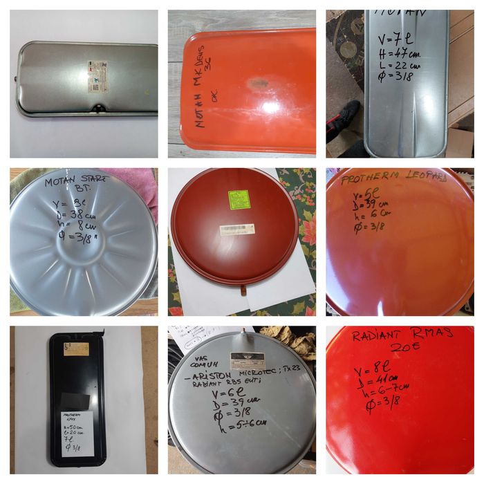 Vase de expansiune centrale temice.150 modele diferite.