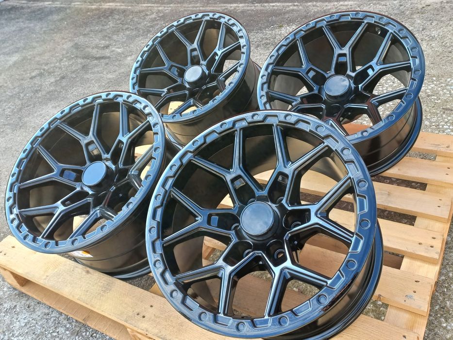 17"6x139.7 OFFRoAd 9ж ет-12 Nissan Toyota Mitsubushi Ram Jeep Piano Black Чисто Нови