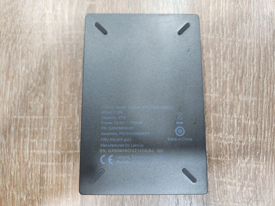 Внешний диск HDD Lenovo UHD F309 2TB