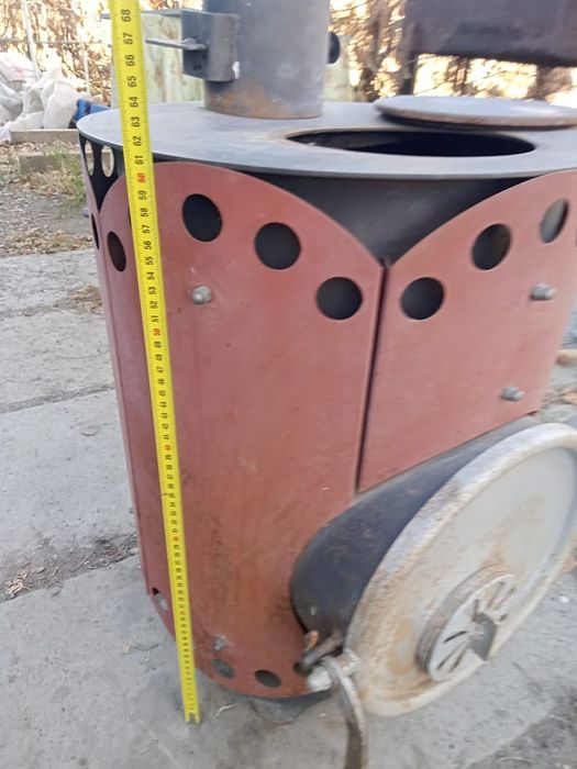 Дровяная печь заводская