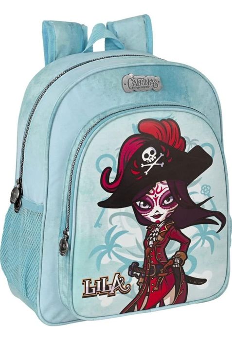 Ghiozdan scolar gradinita catrinas lila unisex albastru