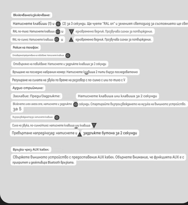 Активни антифони UVEX axsse one  120лв./61.36 evro