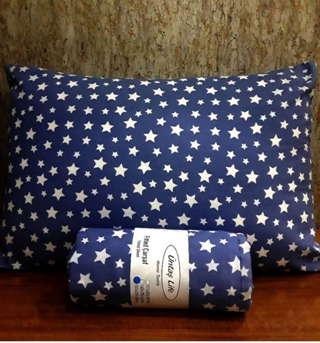 Комплект чаршаф с ластик и калъфка