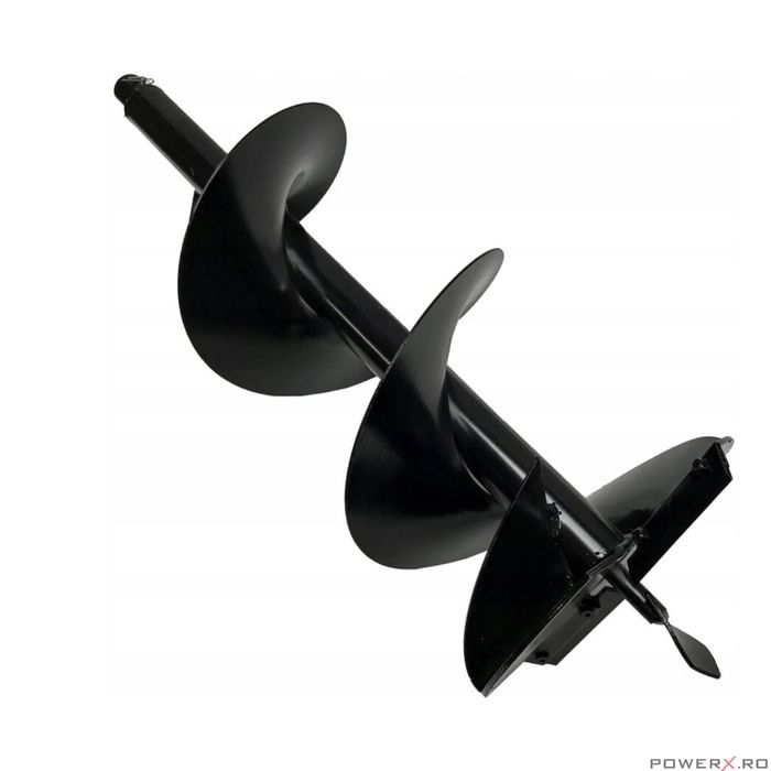 Burghiu pamant calitate premium 25 cm x 80 cm, pentru motoburghiu,