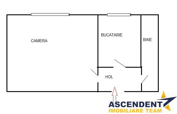 Studio cu personalitate, amenajare aparte, 31 mp, ideal investitie, co