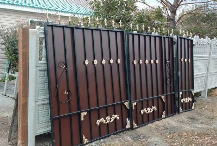 Ворота и забор установкой