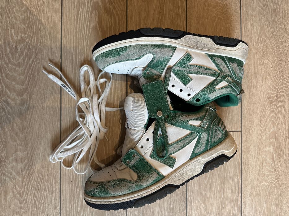 Adidasi Off White Out Of Office Leather Green