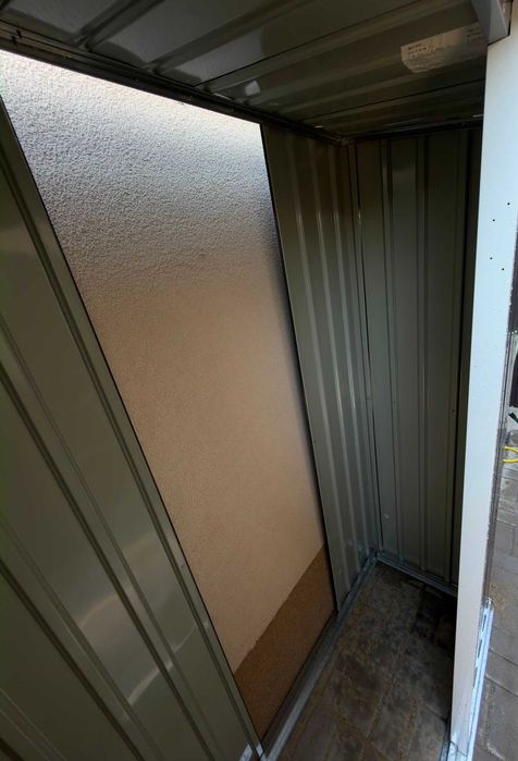 NOU! Casuta Grădină Outsunny, 140L×60A×186I cm. Antracit. DEJA MONTATA!