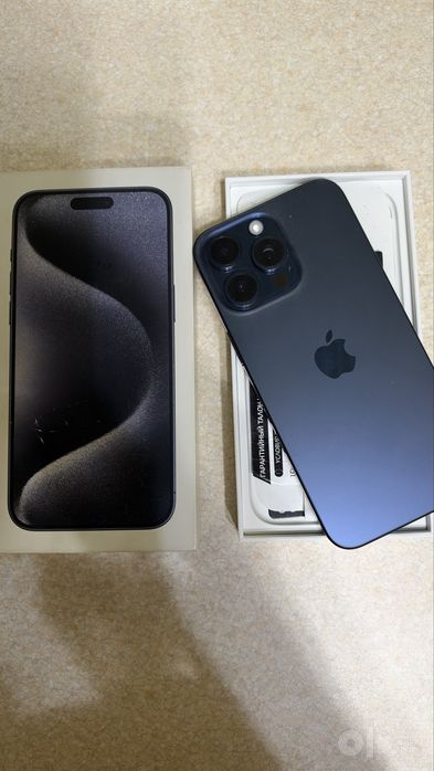 Iphone 15 pro max blue 256 E-sim