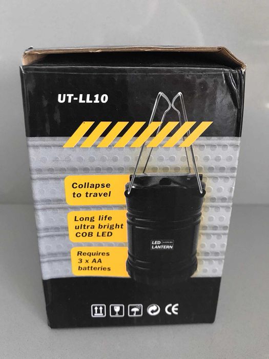 Къмпинг фенер 100 лумена  с батерии  и 360° осветяване.