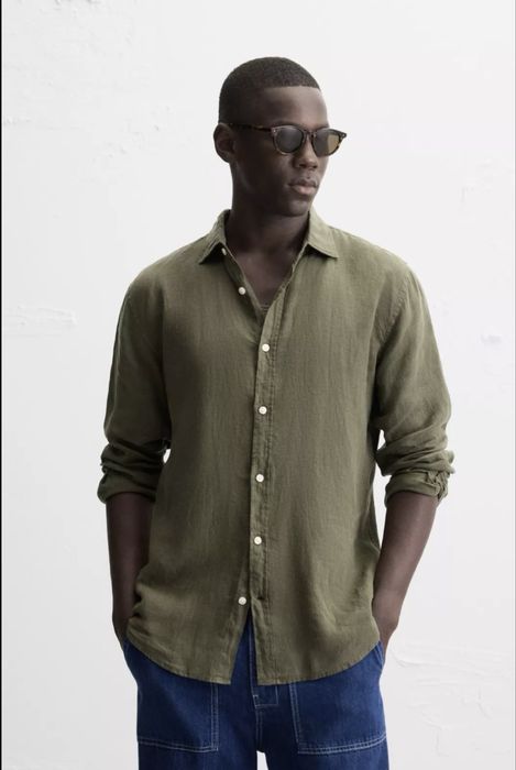 Риза Zara 100% лен