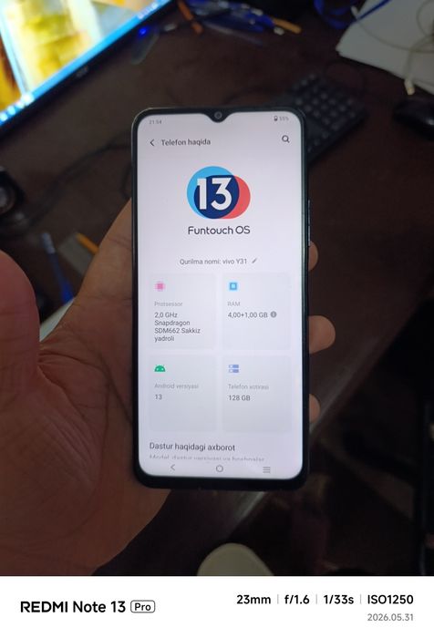 vivo Y31 holati yaxshi
