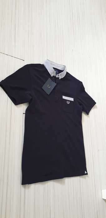 Fred Perry Pique Cotton Slim Fit Mens Size S НОВО! ОРИГИНАЛ! Мъжка Тен