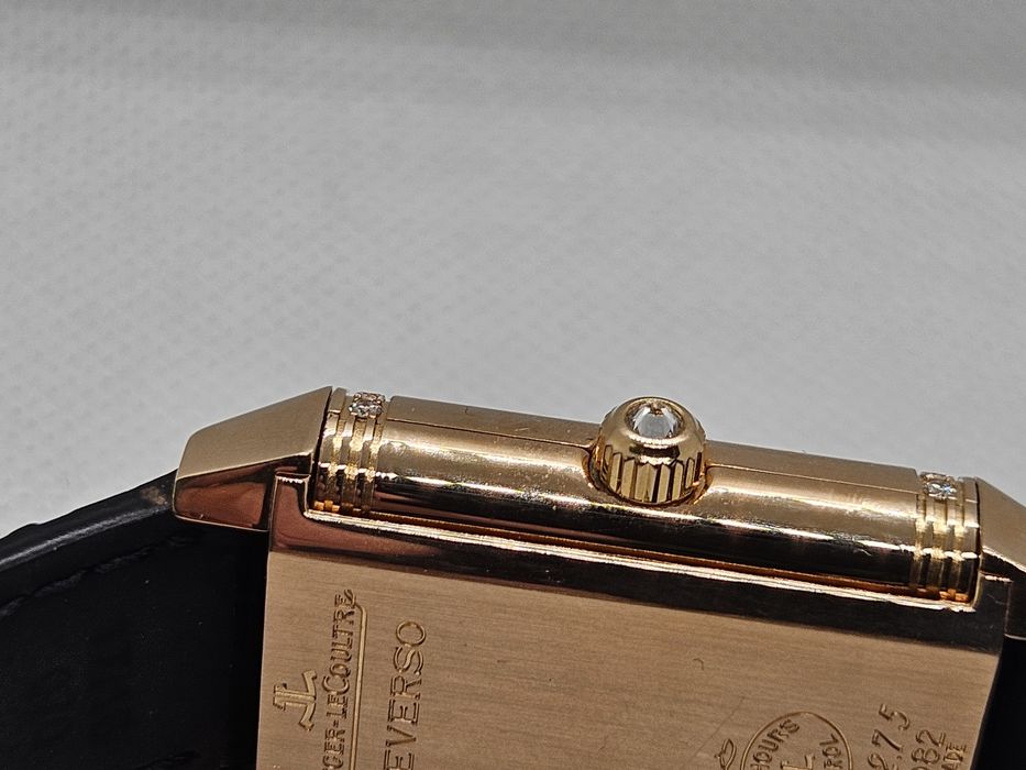 Jaeger LeCoultre Reverso Duetto Classique розово злато 18к, с диаманти