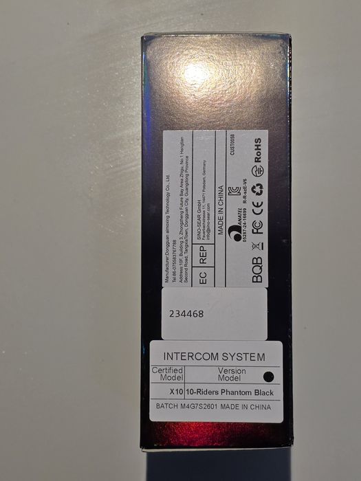Intercom Moto Ejeas X10 (Mesh 3.0) - Puțin Folosit