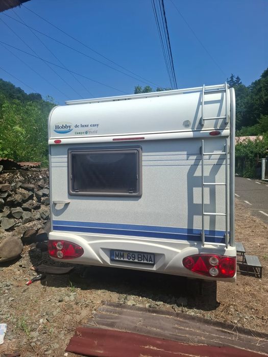 Rulotă Hobby De Luxe Easy 400, 2005, înmatriculata, panouri solare