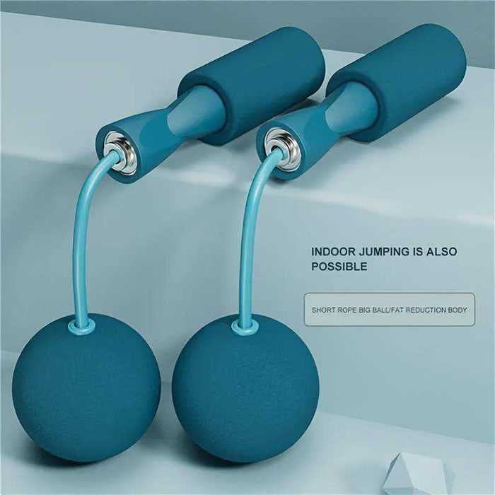 Coarda de sarit fara fir cu greutati antiderapanta usor de utilizat