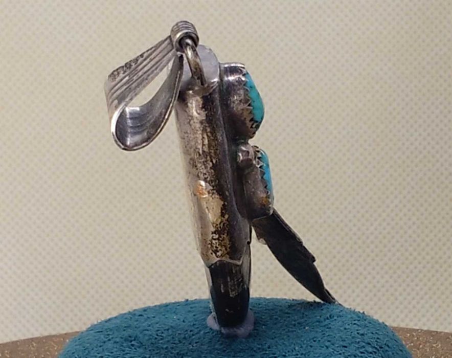 Pandantiv argint si turcoaz etnic Navajo – Richard Begay