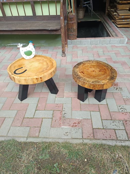 Mese cafea trunchi larice