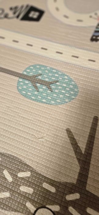 Двулицево дебело детско килимче 150x180