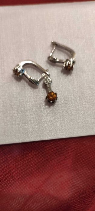 Set argint, cercei si pandant