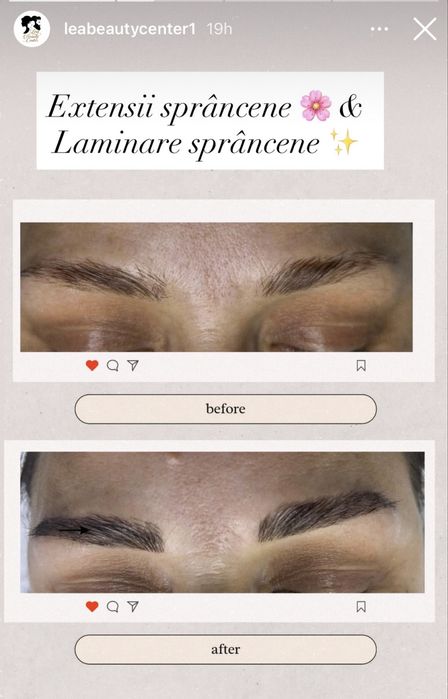 Stilizare sprancene+ extensii sprancene