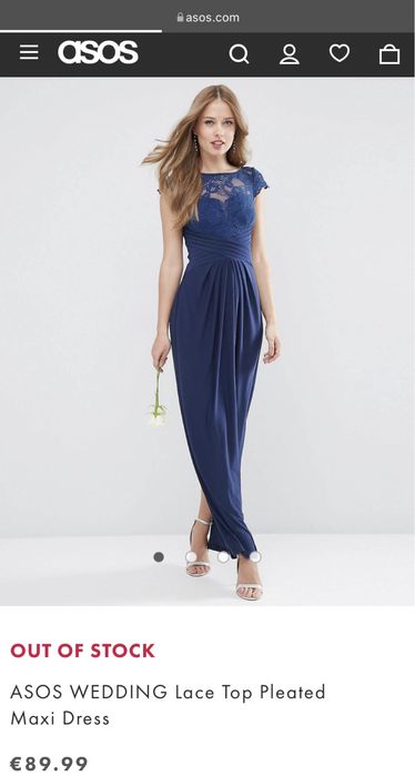 Asos Rochie lunga cu dantela