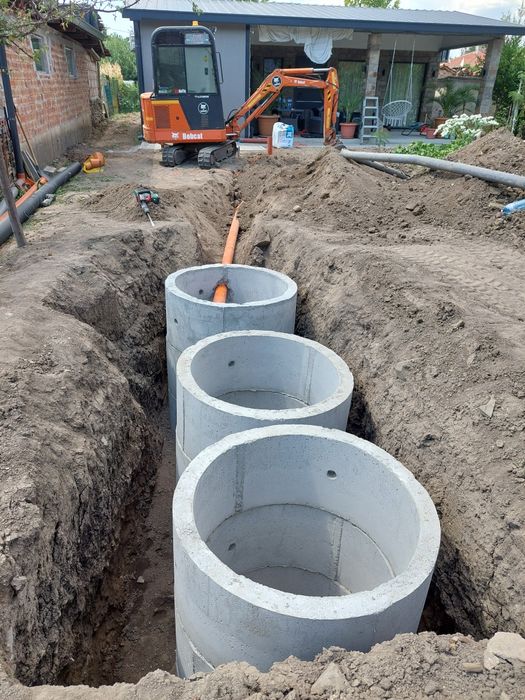 Услуги с багер и самосвал и септични ями Стара Загора