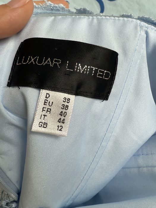 Официална рокля светло син цвят Luxuar limited
