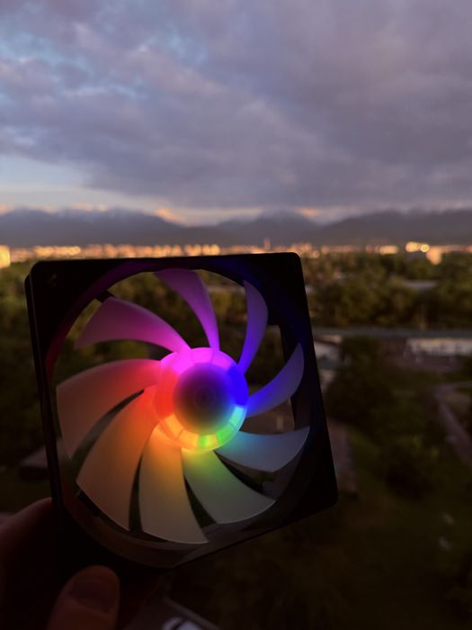 RGB кулер / вентилятор 120мм для ПК 12 см