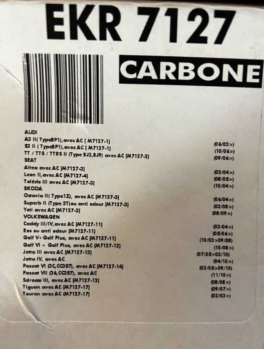 Filtru de habitaclu (filtru de polen)  Nou - Volkswagen, Audi, Seat