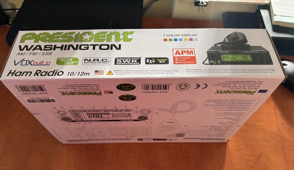 Statie radio CB President Washington + microfon DigiMike President