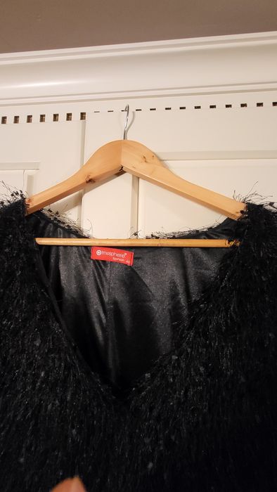 Rochie paiete argintie,neagra,franjuri Craciun, Revelion 2 bucăți