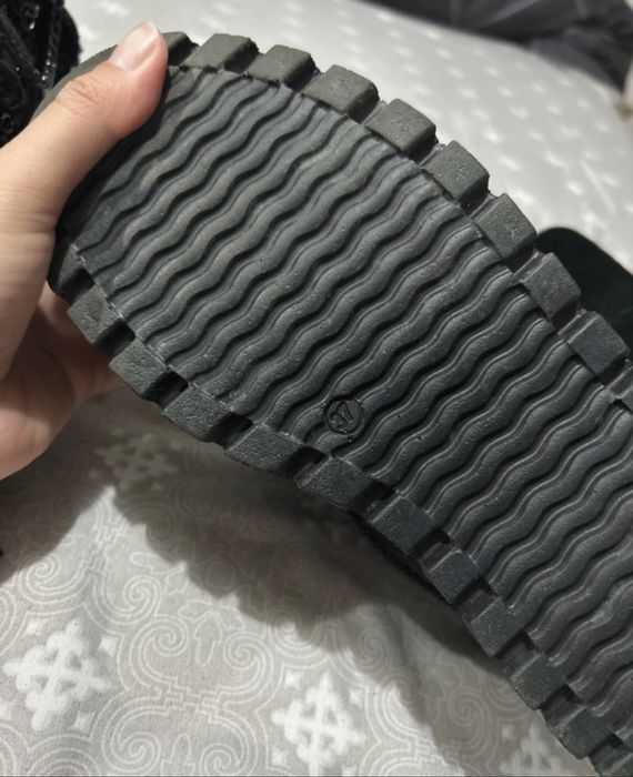 Ghete/Bocanci cu platforma de vara Fashion talpa groasa si lant decorativ marime 37