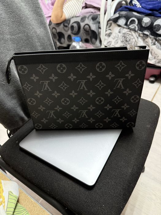Louis Vuitton Voyage MM Monogram Eclipse Canvas Pochette