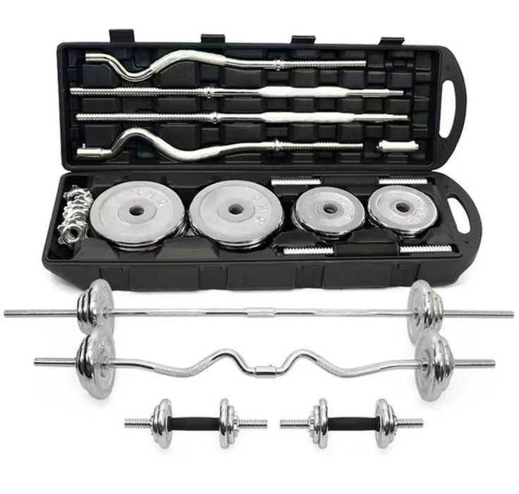 Набор штанги и гантели! Общее 55кг