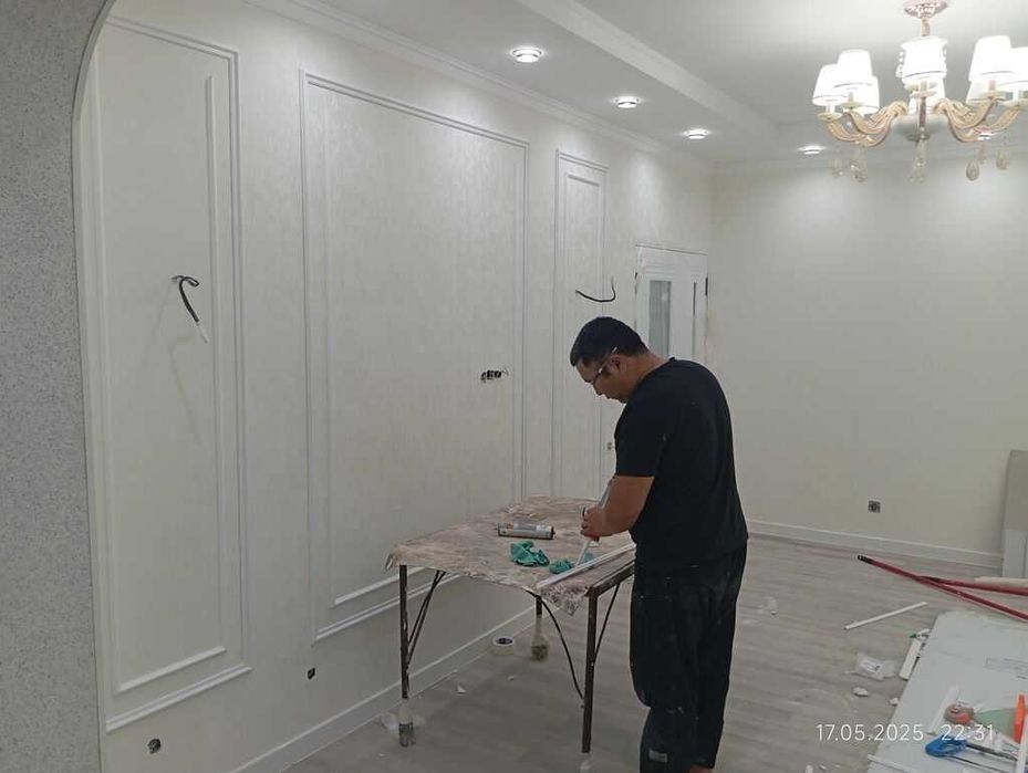 Малярка. Шпаклевка. Гипсокартон. Кафель. Тяга. Обои. Покраска. Таркет.